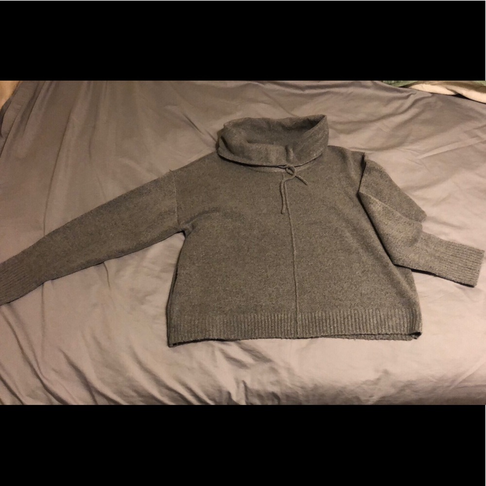 ‘It’s our time’ grey turtle neck sweater